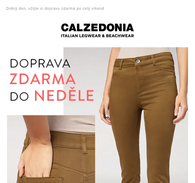 Calzedonia: Doprava zdarma po celý víkend – červen 2026 | Nuslet.cz