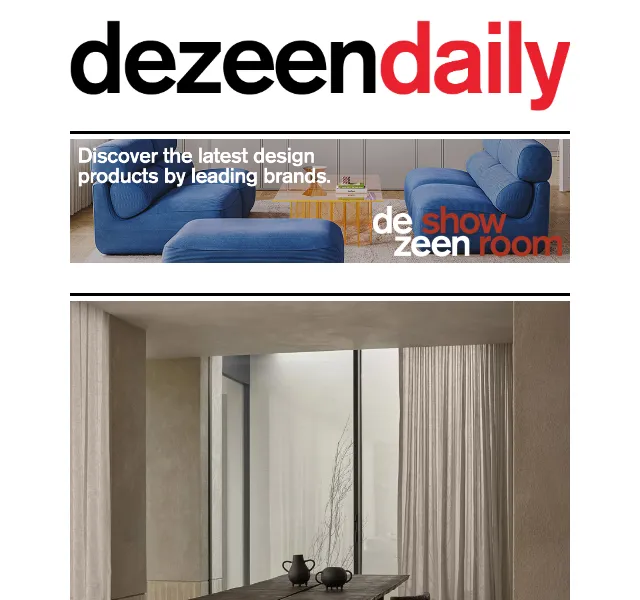Dezeen Daily: Designové novinky – červenec 2026 | Nuslet.cz