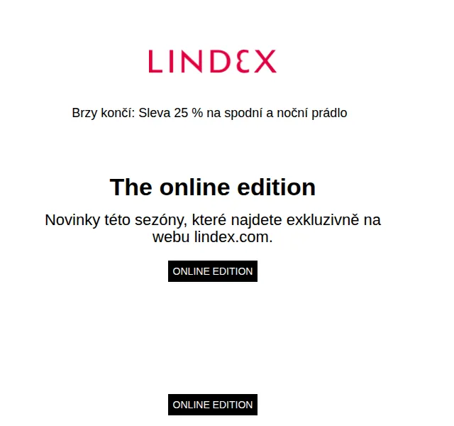 Lindex: Sleva 25 % na spodní a noční prádlo – červen 2026 | Nuslet.cz