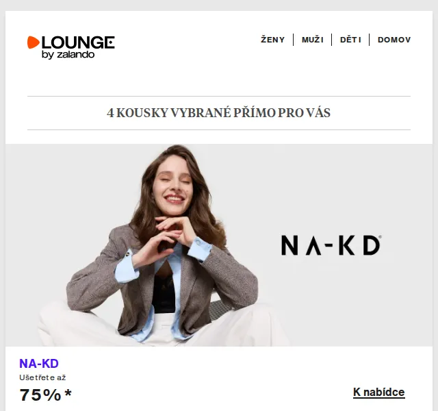 Lounge by Zalando: NA-KD, CMP, TWINSET sleva až 75 % – červen 2026 | Nuslet.cz