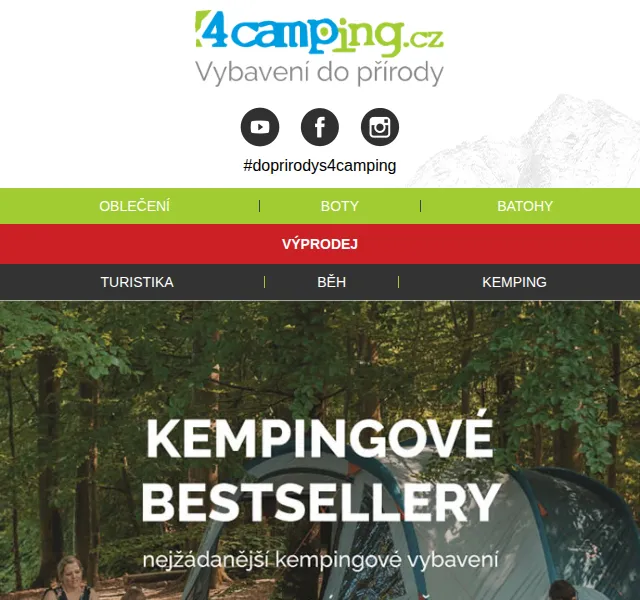 4camping: kempingové bestsellery – červen 2026 | Nuslet.cz