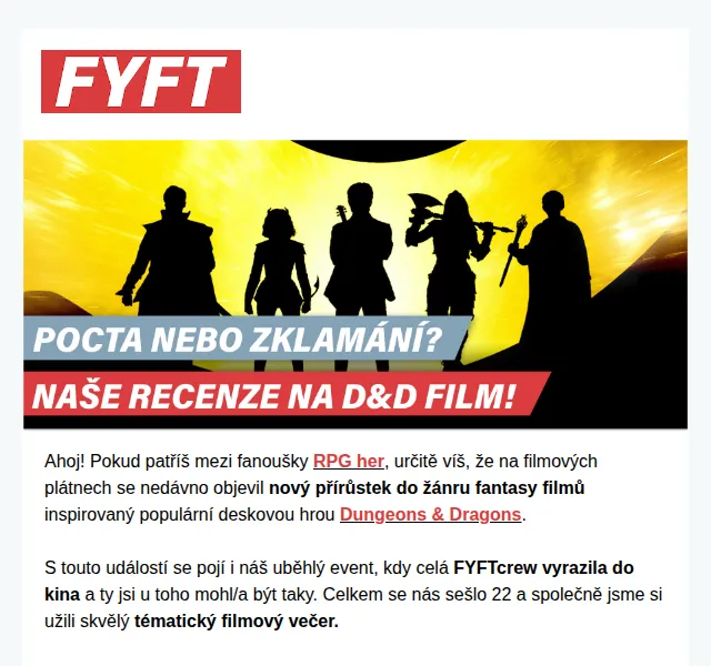 Zuzka | FYFT.cz: Dungeons & Dragons hry a merch – červen 2026 | Nuslet.cz