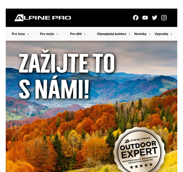 ALPINE PRO: Extra pohodlná podzimní výbava – červen 2026 | Nuslet.cz