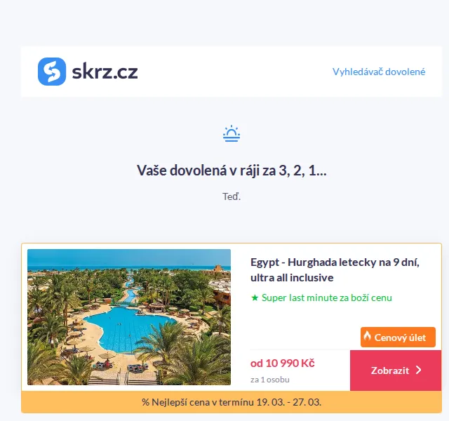Vánoce na Skrz: Egypt last minute do 10 990 Kč – červen 2026 | Nuslet.cz