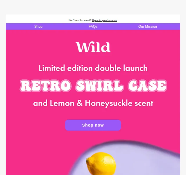Wild: Limitovaná edice Retro Swirl a Lemon & Honeysuckle – červen 2026 | Nuslet.cz