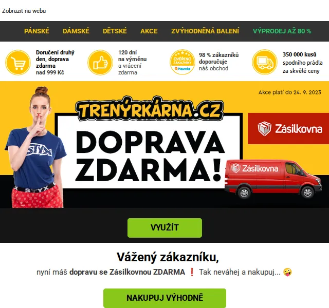 Lukáš z Trenýrkárna.cz: Doprava zdarma na boxerky – červen 2026 | Nuslet.cz