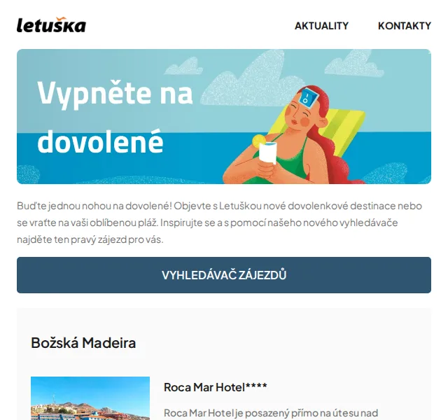 Letuška.cz: zájezdy Madeira, Kypr, Malta – červen 2026 | Nuslet.cz