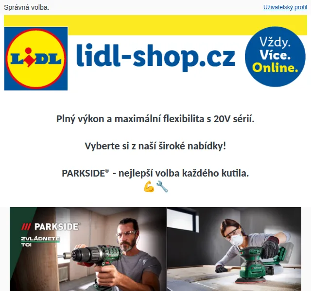 Lidl: PARKSIDE 20V série – nejlepší ceny červen 2026 | Nuslet.cz