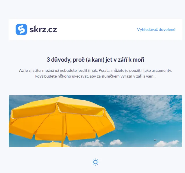 Vánoce na Skrz: Dovolená v září 2026 – slevy až 44 % | Nuslet.cz