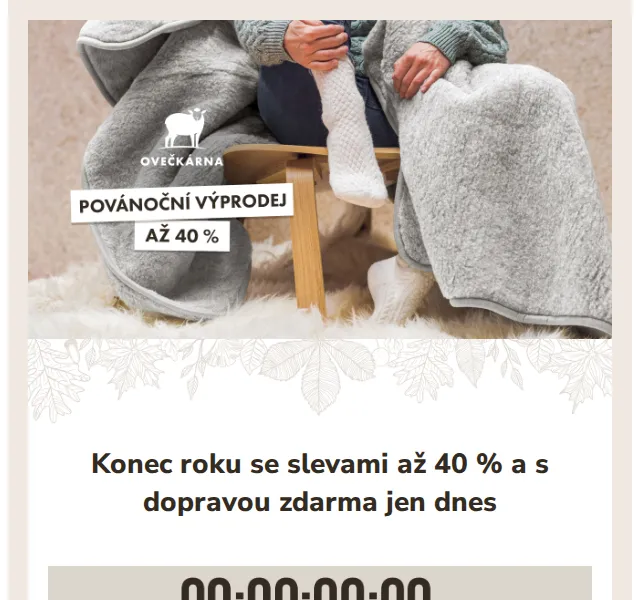 Ovečkárna: Povánoční výprodej až 40% – červen 2026 | Nuslet.cz