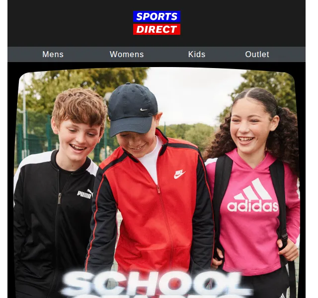 Sportsdirect.com: Školní boty Kickers a batohy – červen 2026 | Nuslet.cz