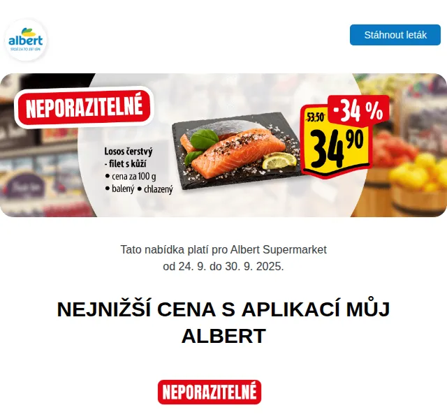 Albert: Hollandia jogurt za 9,90 Kč a Toffifee od 29,90 Kč – září 2025 | Nuslet.cz