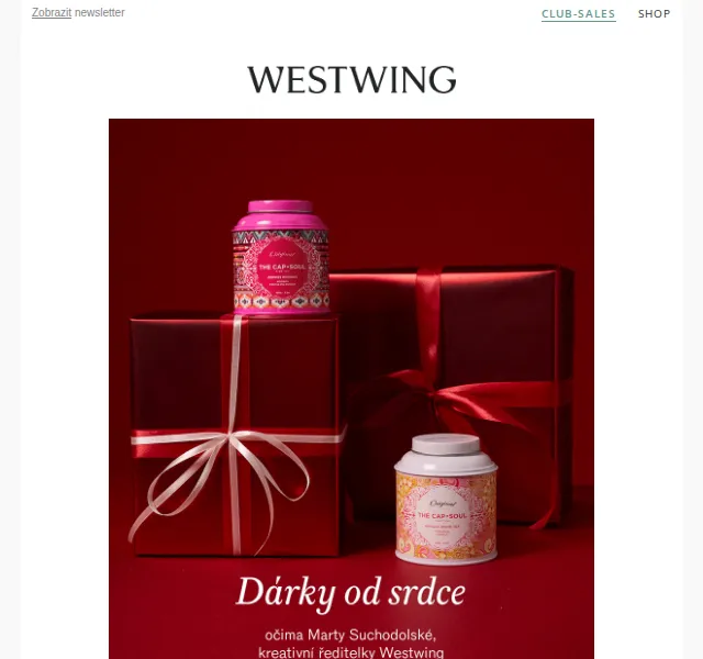 Westwing: vánoční dárky od kreativní ředitelky – červen 2026 | Nuslet.cz