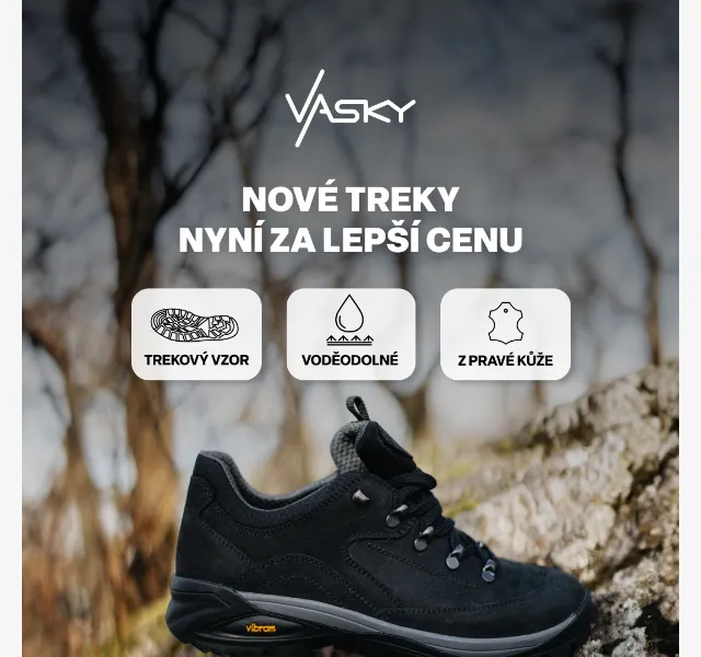 Vasky: Nové pohorky Treky s 500 Kč slevou – červenec 2026 | Nuslet.cz
