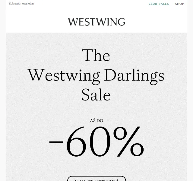 Westwing: Speciální kapsulová kolekce -60 % – červenec 2026 | Nuslet.cz