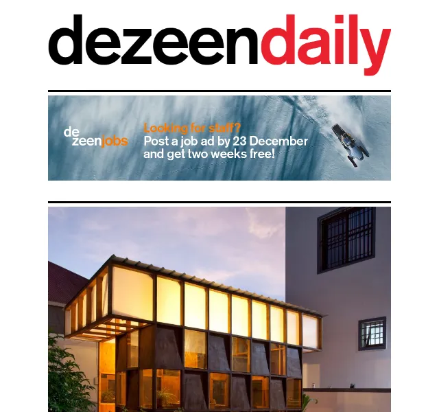 Dezeen Daily: novinky z designu – červen 2026 | Nuslet.cz