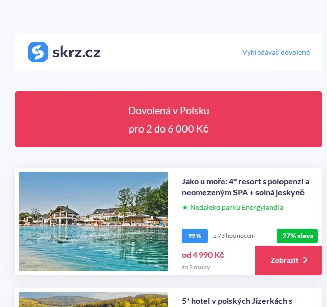 Vánoce na Skrz: Dovolená v Polsku od 2 450 Kč – červenec 2026 | Nuslet.cz