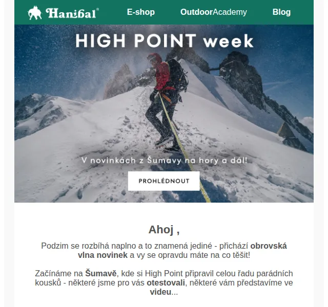 Hanibal.cz: High Point novinka – březen 2026 | Nuslet.cz
