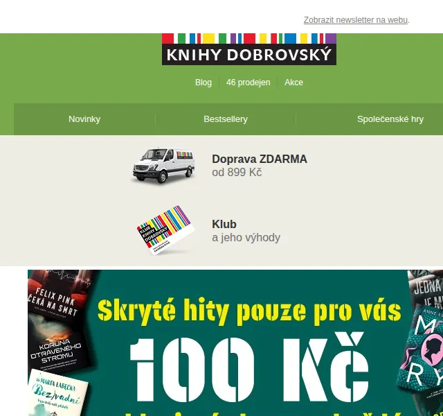 KnihyDobrovsky.cz: Sleva 100 Kč na 10 knižních hitů – září 2023 | Nuslet.cz