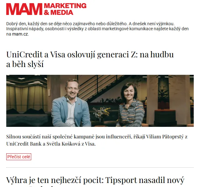 Marketing & Media: MAM zprávy – červen 2026 | Nuslet.cz
