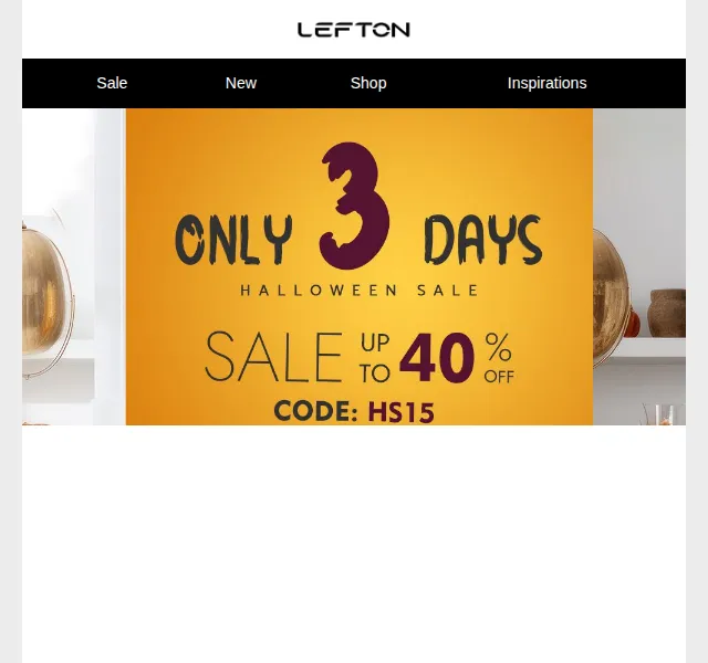 Lefton Sanitary: Halloween sleva 15 % – červen 2026 | Nuslet.cz