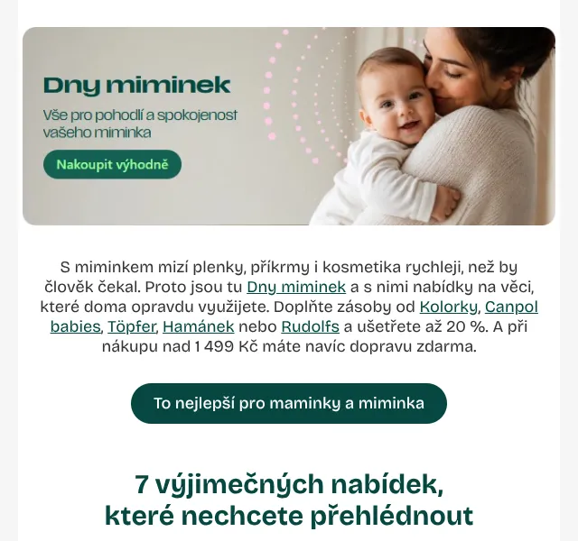 Pilulka.cz: Dny miminek až 20 % – srpen 2026 | Nuslet.cz