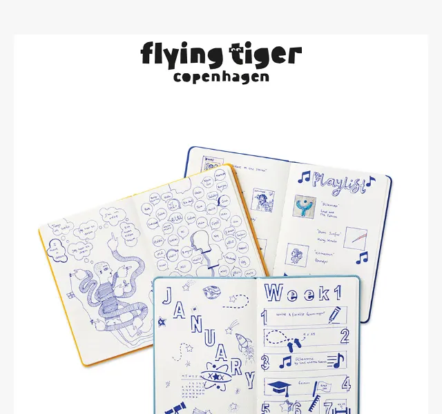 Flying Tiger Copenhagen: Leden startuje – plánovače a organizéry od 2 € | červen 2026 | Nuslet.cz