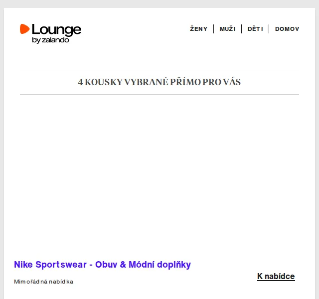 Lounge by Zalando: Nike, Esprit, Kappa až 80% sleva – červen 2026 | Nuslet.cz