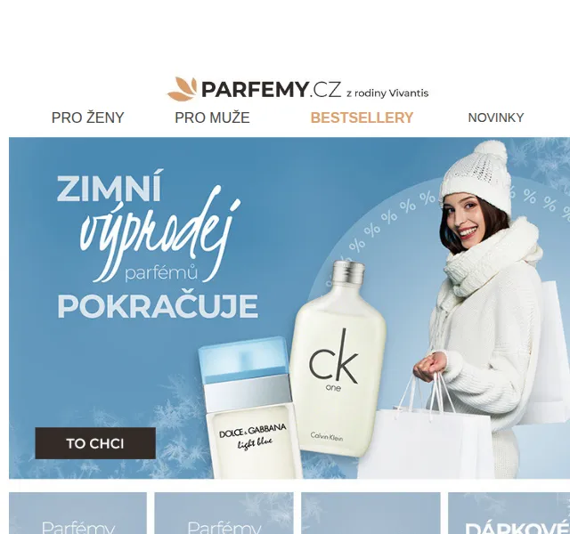 Parfemy.cz: Zimní výprodej testerů, sad i outletu – červen 2026 | Nuslet.cz