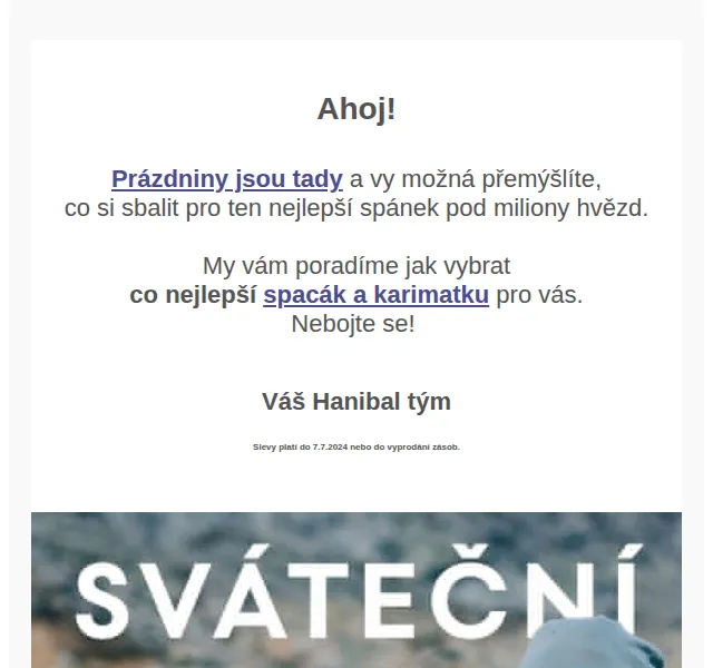 Hanibal.cz: nejlepší spacáky a karimatky – červen 2026 | Nuslet.cz