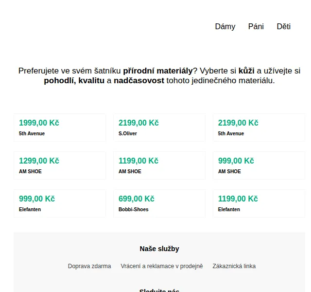 DEICHMANN: kožená obuv – doprava zdarma – červen 2026 | Nuslet.cz
