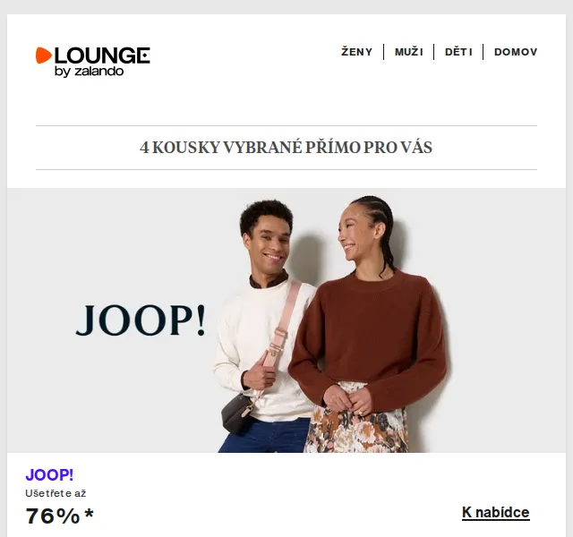 Lounge by Zalando: Slevy až 76 % na JOOP!, ARKET & Anna Field – červenec 2026 | Nuslet.cz