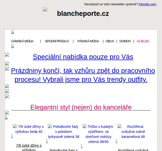 Blancheporte: Business móda zpátky do práce – červen 2026 | Nuslet.cz