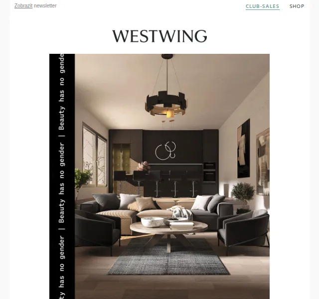 Westwing: Androgynous Elegance – nábytek až do -50 % – červen 2026 | Nuslet.cz