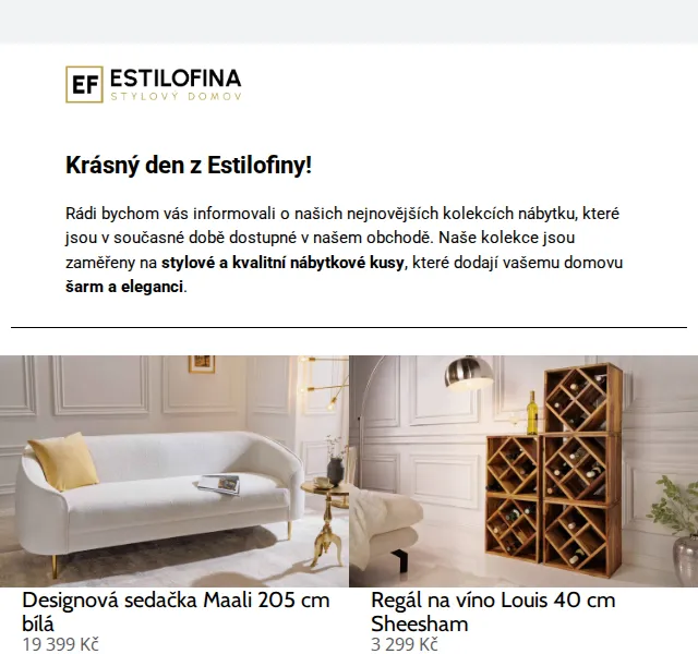 Estilofina-nabytek.cz: Nová kolekce nábytku – červenec 2026 | Nuslet.cz