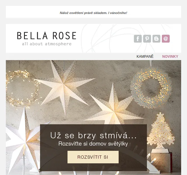 Bella Rose: Dekorativní osvětlení a vánoční světýlka – červen 2026 | Nuslet.cz