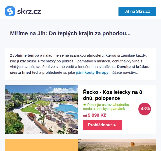 Skrz: Zájezdy do jižní Evropy – červen 2026 | Nuslet.cz