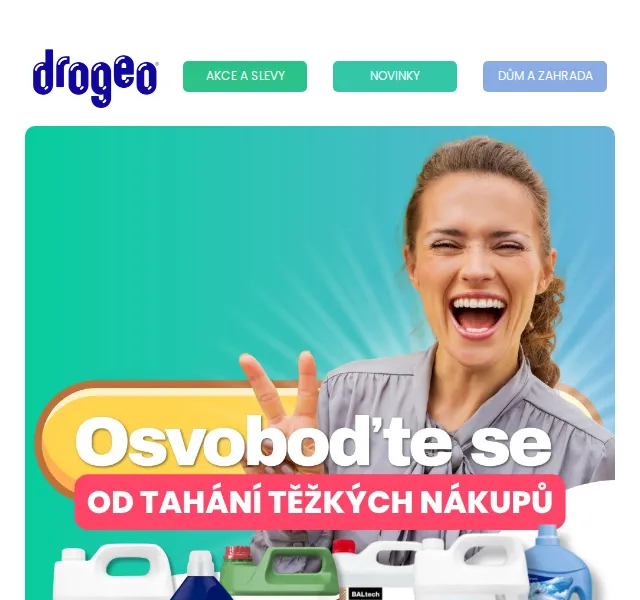 XXL balení drogerie a čisticích prostředků – sleva do 35%