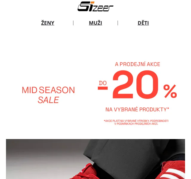 Sizeer: Mid Season Sale až -20 % – duben 2026 | Nuslet.cz