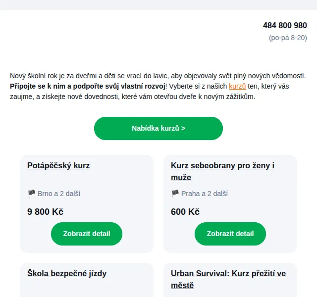 Adrop.cz: Zpátky do lavic – kurzy od 600 Kč – červen 2026 | Nuslet.cz