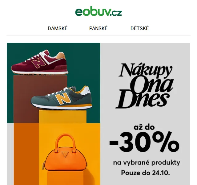 eobuv.cz: Sleva až 30 % na obuv – červen 2026 | Nuslet.cz