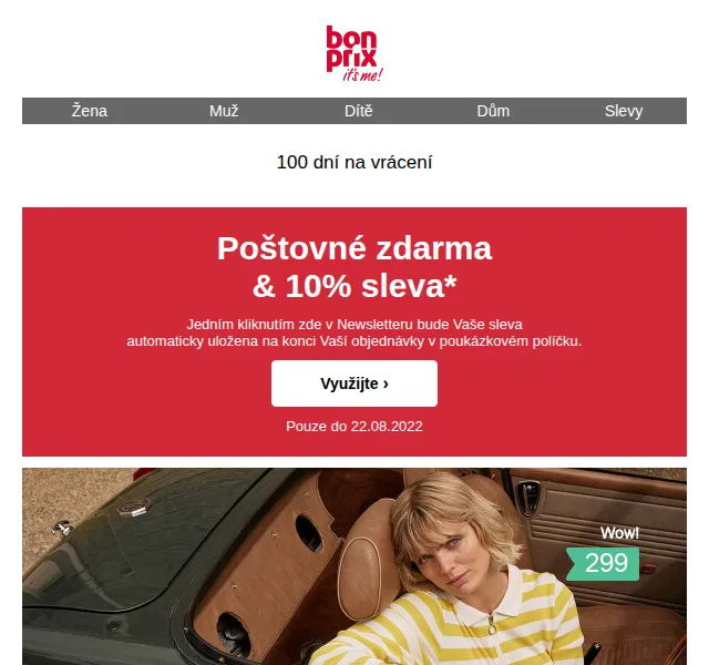 bonprix: 10% sleva a poštovné zdarma – červen 2026 | Nuslet.cz