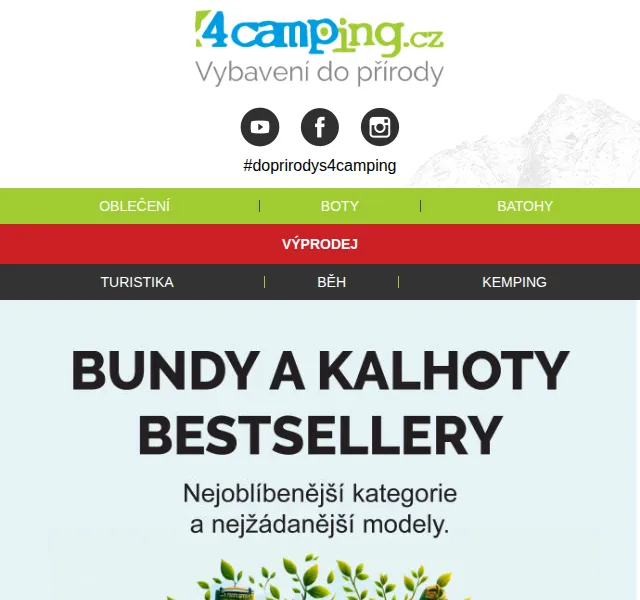 4camping.cz: Nejoblíbenější svršky a outdoor vybavení – červen 2026 | Nuslet.cz