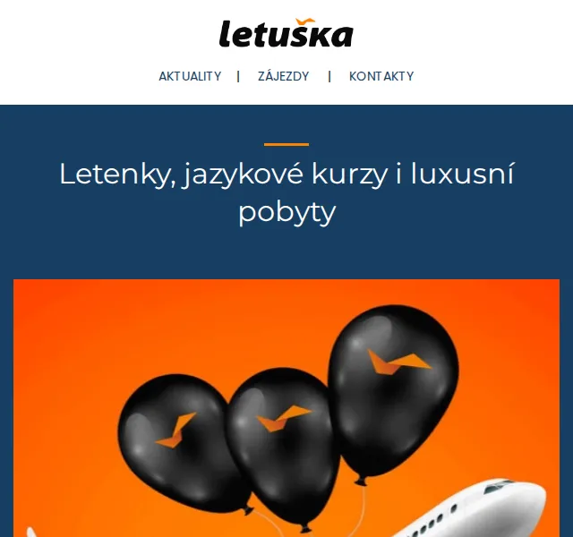 Letuška.cz: Black Friday letenky a pobyty – červen 2026 | Nuslet.cz