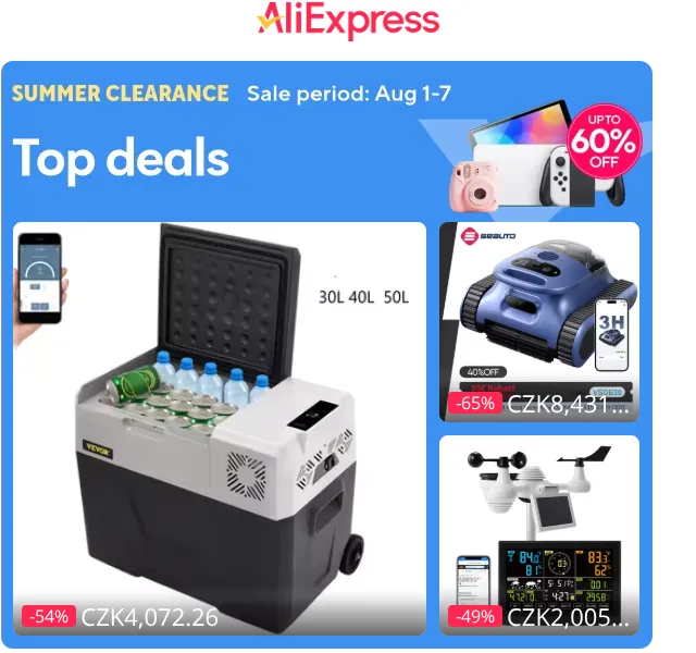 AliExpress: slevy až 67 % – září 2026