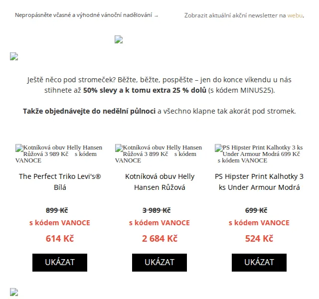 UrbanStore: Až 50% + 25% sleva na Levi's a Helly Hansen – červen 2026 | Nuslet.cz