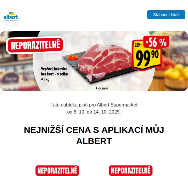 Albert: Podzimní akce s cenami od 8,90 Kč – říjen 2025 | Nuslet.cz