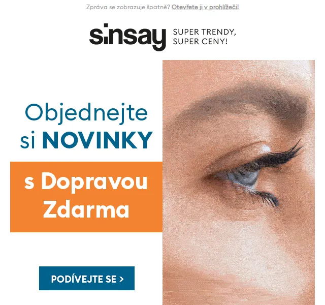 Sinsay: doprava zdarma na vše – červen 2026 | Nuslet.cz