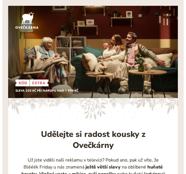 Ovečkárna: Blééék Friday sleva až 50 % + 250 Kč dolů – červen 2026 | Nuslet.cz