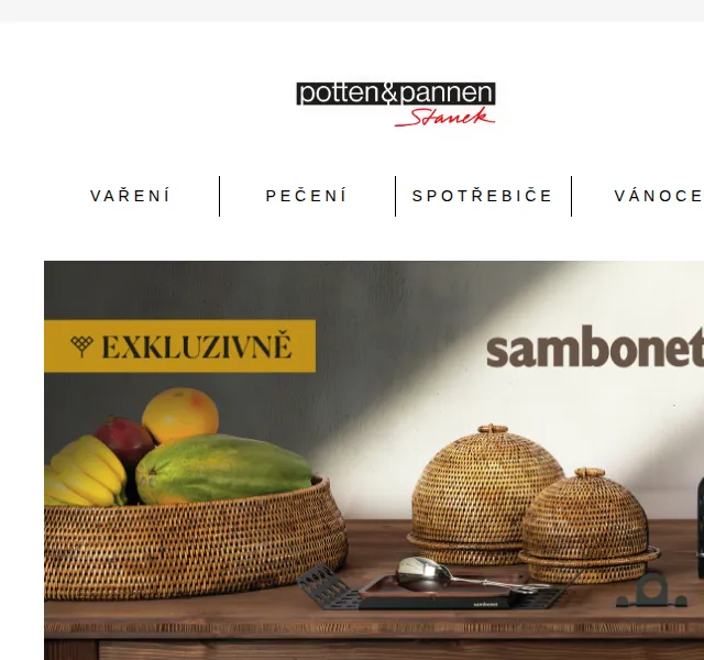 Potten & Pannen: Sambonet Radici Rattan – červenec 2026 | Nuslet.cz